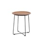 Table d'appoint AL WOOD / Bois moulé - Ø 40 x H 45,5 cm - Kartell