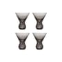 Cocktailglas Corliss glas grau / 4er Set - 165 ml - Bloomingville