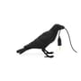 Lampada da tavolo Bird Waiting / Corbeau immobile materiale plastico nero / Corvo immobile - Seletti