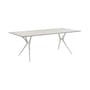 Spoon Desk plastic material white / Folding - 160 x 80 cm - Kartell