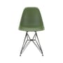 Stuhl RE DSR - Eames Plastic Side Chair plastikmaterial grün / (1950) - Beine schwarz / recycelt - Vitra