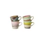 Tazzina da caffè 70s ceramics ceramica multicolore / Set di 4 - 27 cl - HK LIVING