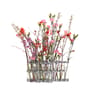 Vase d'Avril métal verre transparent / L 74 x H 15 cm - Tsé-Tsé