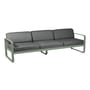 Canapé de jardin 3 places Bellevie métal tissu gris / L 235 cm - Tissu graphite - Fermob