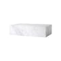 Couchtisch Plinth Low weiß / Marmor - 100 x 60 cm x H 27 cm - Audo Copenhagen