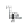 Decorazione Panton Cubes Flamingo materiale plastico argento / Kit Flamant - Verner Panton, 1974 - Vitra
