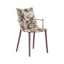 Gepolsterter Stuhl H.H.H x Liberty textil rot / Muschel gemusterter Stoff - Recycelter Stoff - Kartell
