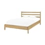 Lit double PI bois naturel / Pour matelas 160 x 200 cm - Ethnicraft