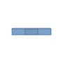 Meuble TV suspendu Octave V bois bleu / L 138 x P 30 x H 24 cm - MONTANA