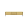 Mobile TV Octave V legno giallo / Con Piede - L 138 x P 30 x H 36,6 cm - MONTANA