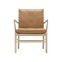 OW149 - Colonial Chair Padded armchair leather brown / Ole Wanscher - 1959 - CARL HANSEN & SON