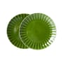 Piatto The emeralds ceramica verde / Set di 2 - Ø 27 cm - HK LIVING