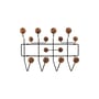Portemanteau mural Hang it all noyer / Eames (1953) - Vitra