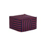 Pouf Otto tissu bleu / Repose-pieds - 55 x 55 cm - NOBODINOZ