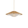 Sospensione Lumbini Large tessuto beige / Ø 60 cm - GOOD&MOJO