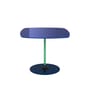 Beistelltisch Thierry glas blau / 50 x 50 x H 40 cm - Glas - Kartell