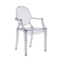 Fauteuil empilable Louis Ghost bleu / Polycarbonate 2.0 - Kartell