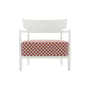 Gepolsterter Sessel Cara OUTDOOR x Liberty textil rot - Kartell