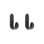 Set de 2 patère Curve Mini métal / H 5,8 cm - Normann Copenhagen