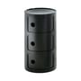 Rangement Componibili noir / 3 tiroirs - H 58 cm - Anna Castelli Ferrieri, 1968 - Kartell