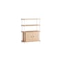 Regal Shelving System – s.115.1.B holz natur / B 85 x H 115 x T 35 cm - MOEBE