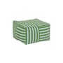 Pouf Otto tissu vert / Repose-pieds - 55 x 55 cm - NOBODINOZ