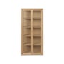 Vaisselier Reed bois naturel / Vitrine - L 70 x H 155 - Verre cannelé - Ferm Living