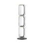 Lampadaire Noctambule Cylindre 3 verre transparent / LED - H 140 cm - Flos