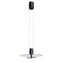 Delumina Pendant glass grey black / Glass - Ø 40 cm / Adjustable intensity & colour - DCW éditions