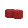 Sitzkissen Umbo textil rot / 88 x 50 x H 36,5 cm - NOO.MA