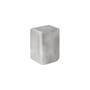 Tavolino d'appoggio Volume Side metallo argento / 30 x 30 x H 45 cm - Alluminio - Audo Copenhagen