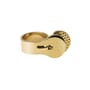 Bague Venusia - Trama or métal / Large - Alessi