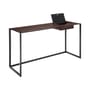 Bureau Calamo cuir marron / Console - Cuir sellier - L 130 cm - Zanotta