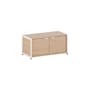 UNIT 1 Low storage unit metal white / H 40 x W 84 cm - 2 doors - TIPTOE