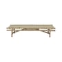 Méridienne Vida tissu beige bois naturel / 190 x 70 cm - Bambou - Bloomingville