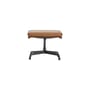 Fußstütze Soft Pad EA 223 leder braun / Eames, 1969 - Vitra