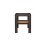 Table d'appoint Panel bois marron / 45 x 45 x H 50 cm - Teck & rotin - Ethnicraft
