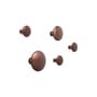 Set de 5 patères The Dots Metal Large / Différents diamètres - Muuto