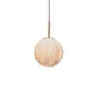 Carrara Pendant glass white gold / Ø 22 cm - Marble effect glass - It's about Romi