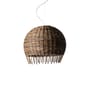Pendelleuchte Croco faser beige / Ø 70 x H 62 cm - Geflochtenes Rattan - Gervasoni