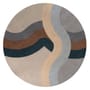 Tappeto Rug tessuto multicolore / Ø 250 cm - Taftato a mano - Kartell