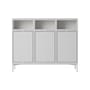 Buffet Stacked bois gris / Configuration 3 - L 131 x H 106 cm - Muuto
