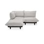 Canapé de jardin 2 places Paletti set tissu beige / Accoudoir gauche - L 190 cm - Fatboy