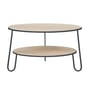 Couchtisch Eugénie Small holz grau / Ø 70 cm x H 40 cm - Hartô