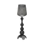 Lampadaire Kabuki Indoor plastique noir / LED - Pour l'intérieur - H 165 cm - Kartell
