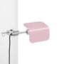 Lampe Apex Clip métal rose / Base étau - Orientable / H 27,5 cm - Hay
