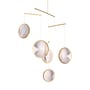 Focus X5 Pendant metal gold / LED - L 160 x H 131 cm - DCW éditions