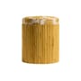 Pouf Riviera legno beige / Rattan - Maison Sarah Lavoine