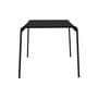 quadratischer Tisch Palissade metall grau schwarz / 80 x 80 cm - R & E Bouroullec - Hay
