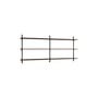 Regal Wall Shelving – ws.65.2 holz braun / B 162 x H 65 cm x Prof. 17,5 cm - MOEBE